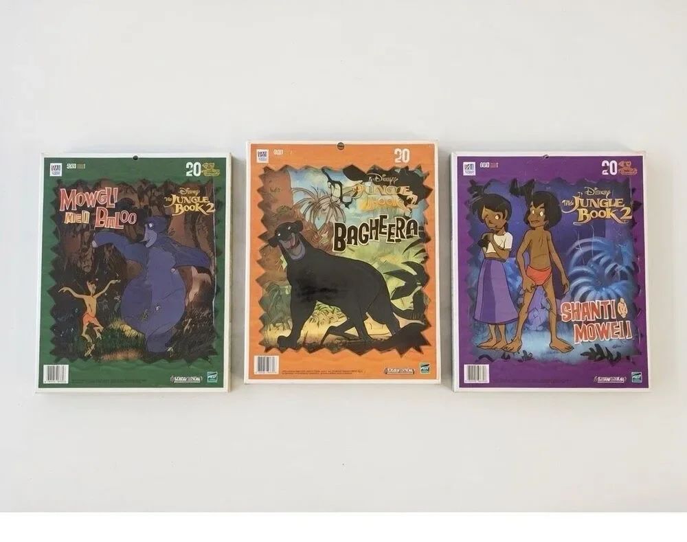 Vintage Disney Jungle book 2 set of 3 puzzles 20 pieces puzzle